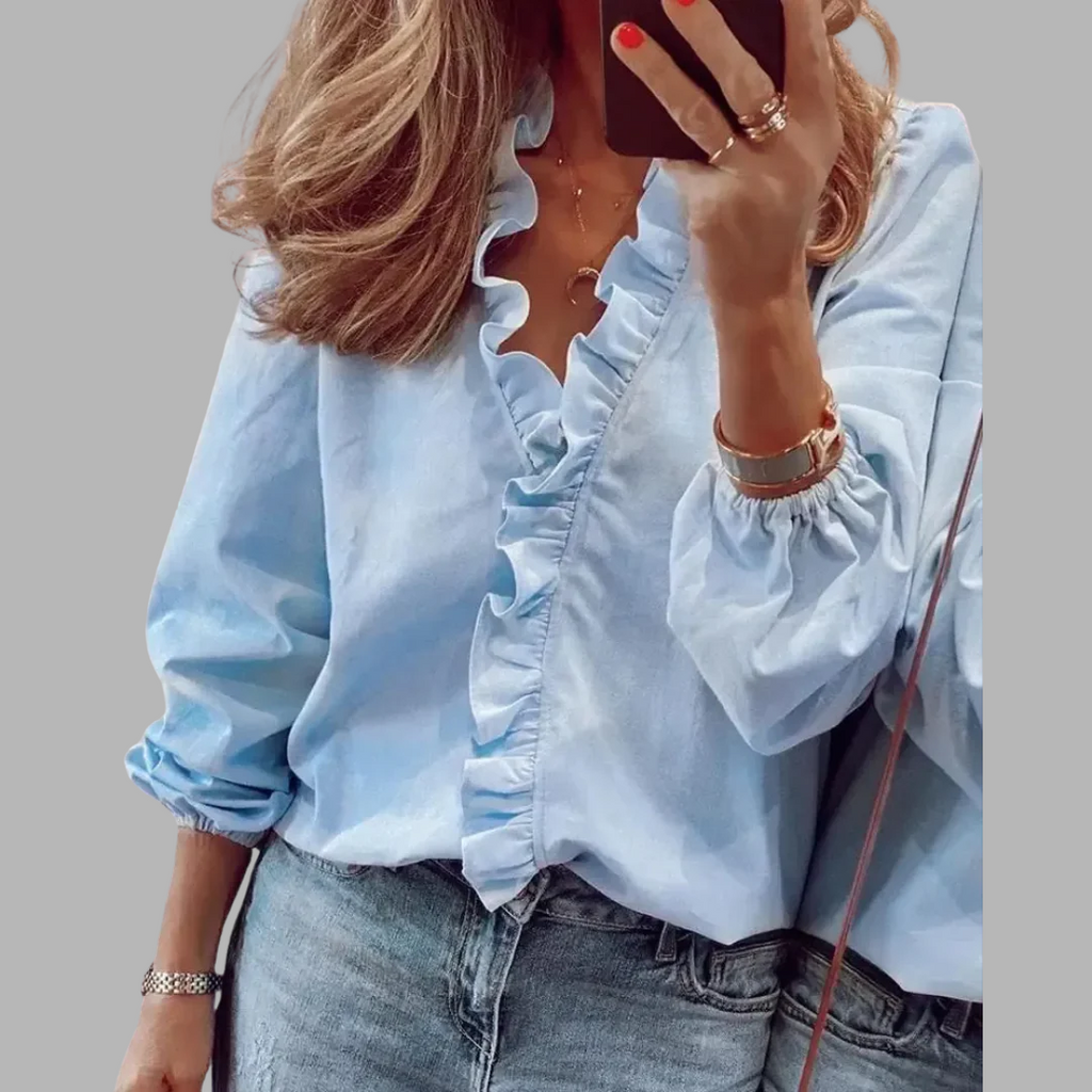 ALÉVANE | Blouse Élégante à Manches Longues Maren