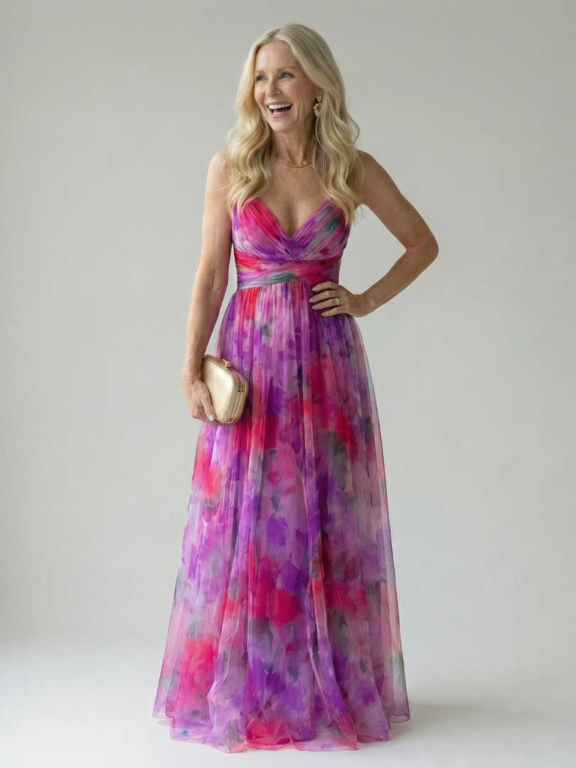 ALÉVANE | Robe Maxi à Enveloppe Douce Isel