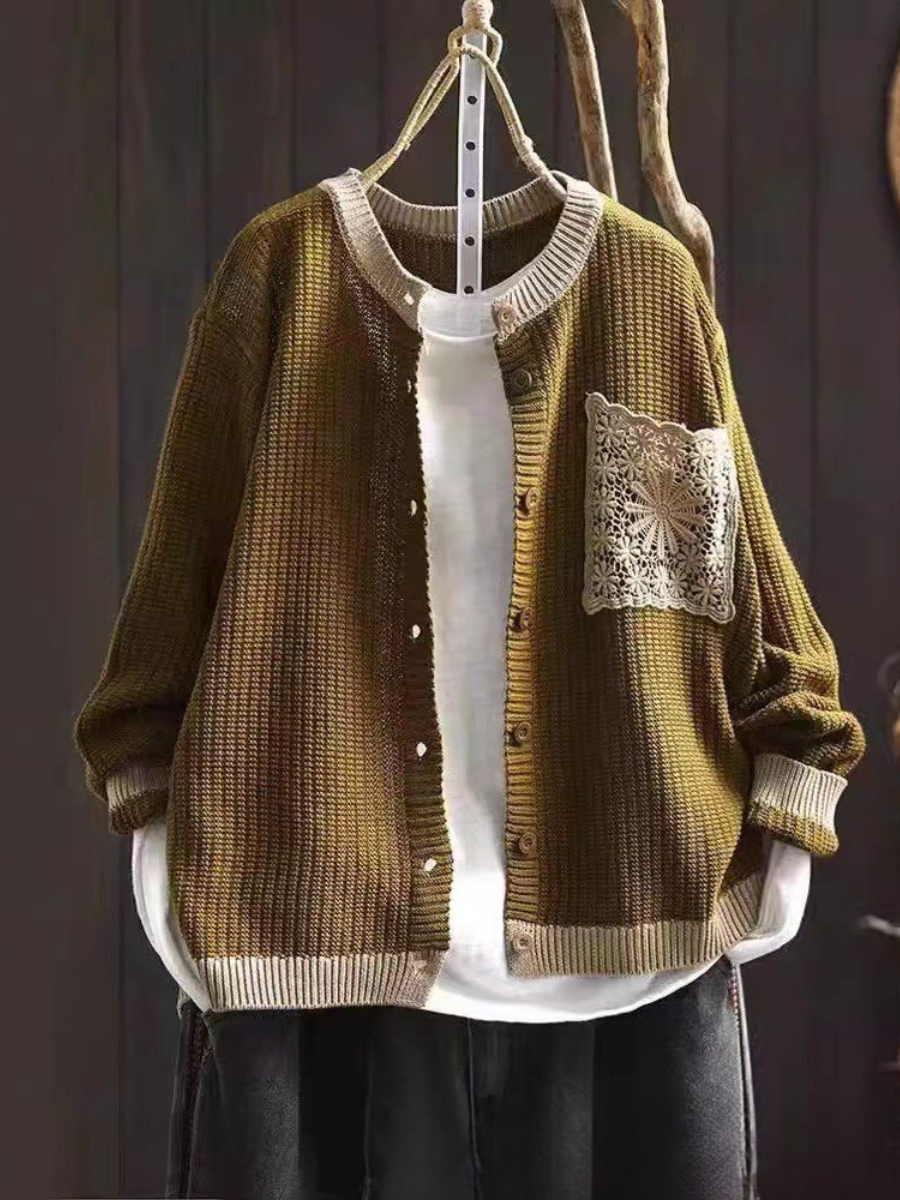 ALÉVANE | Cardigan Maille Gaufrée à Poches Sandrine