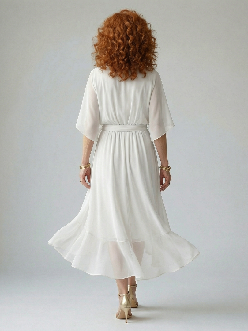 ALÉVANE | Robe Midi Drapée Elric