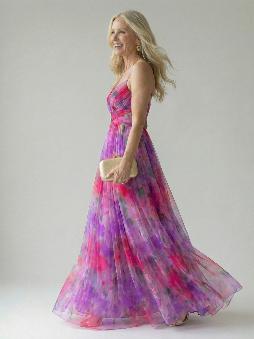 ALÉVANE | Robe Maxi à Enveloppe Douce Isel
