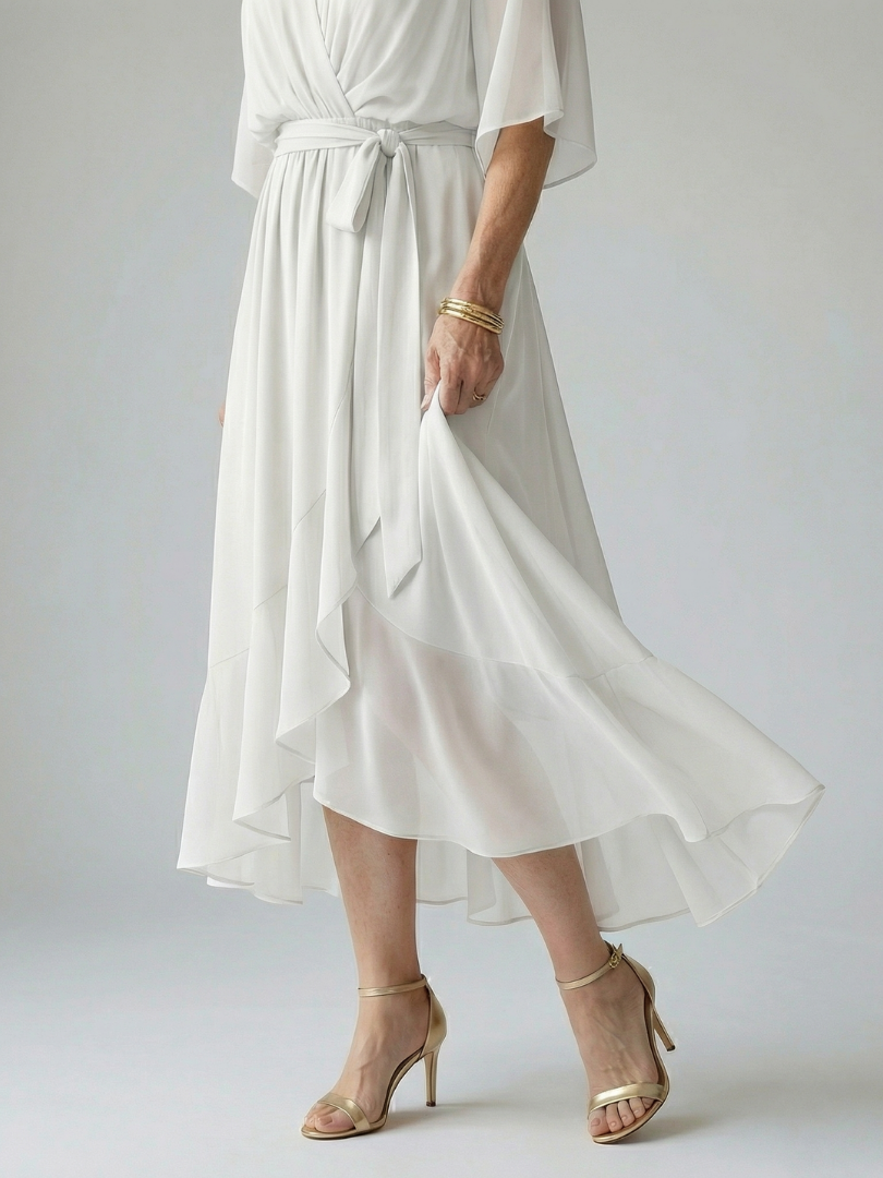 ALÉVANE | Robe Midi Drapée Elric