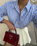 ALÉVANE | MINI SAC EN CUIR BORDEAUX ÉLÉGANT