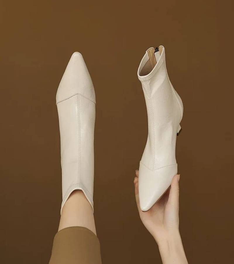 ALÉVANE | Bottines en cuir à talon élégant