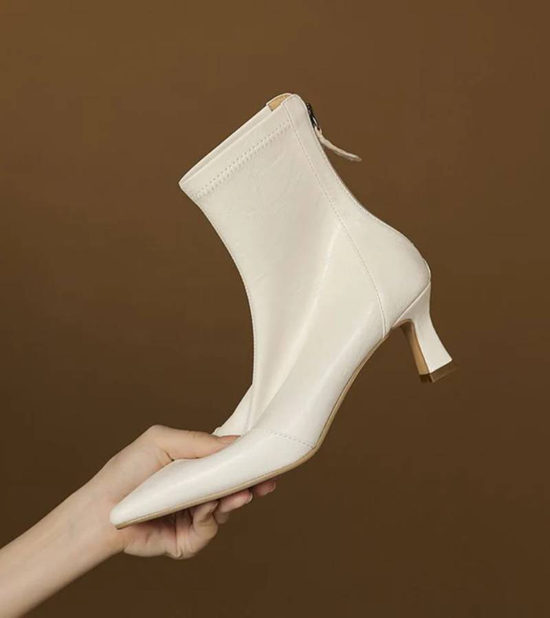 ALÉVANE | Bottines en cuir à talon élégant