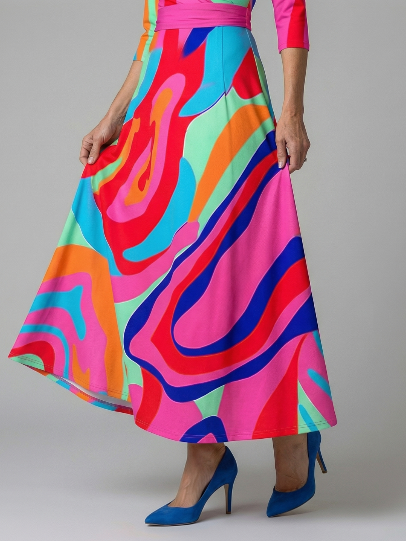 ALÉVANE | Robe Midi Croisée à Col Celine