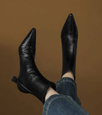 ALÉVANE | Bottines en cuir à talon élégant
