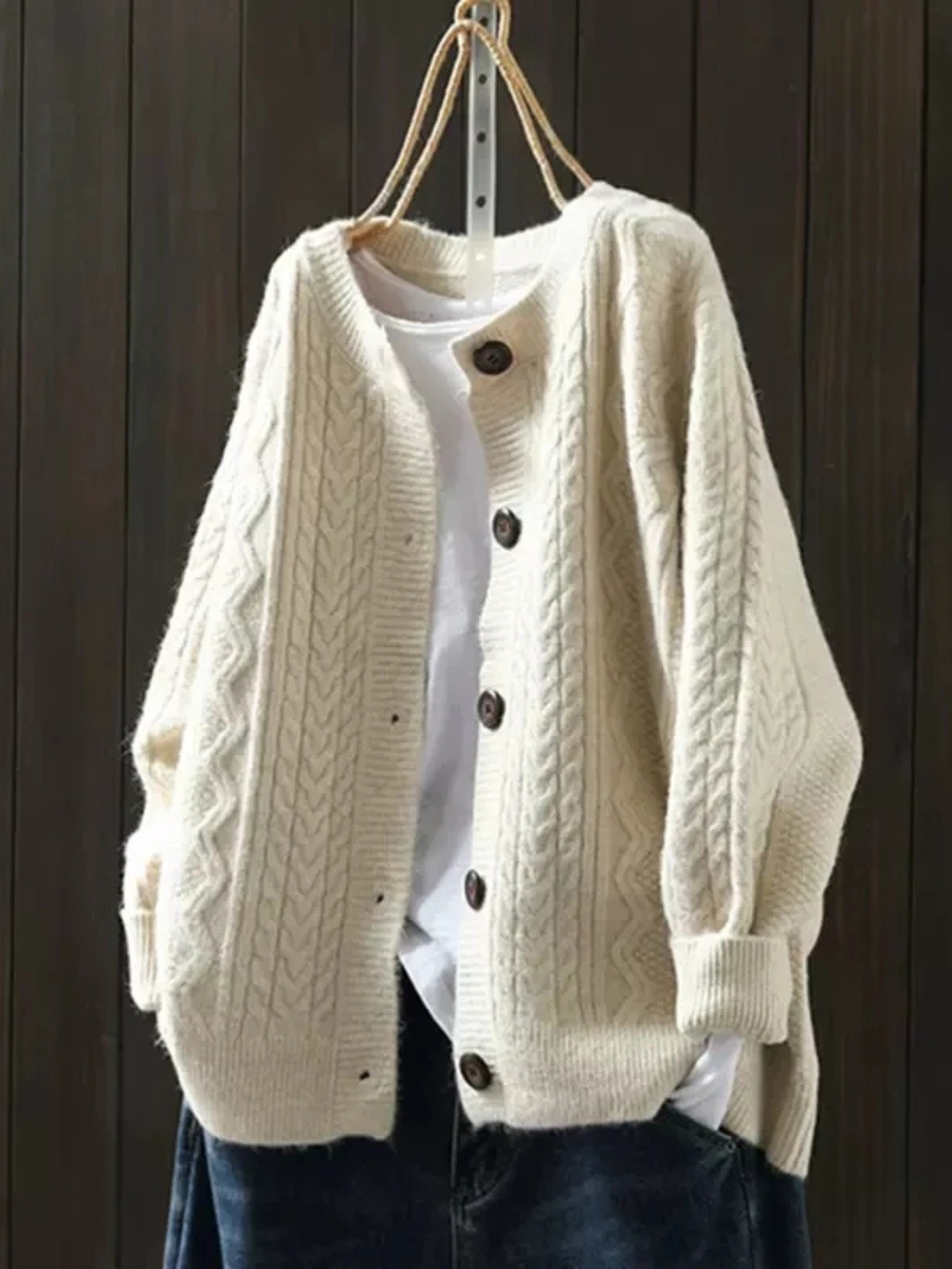 ALÉVANE | Cardigan Torsades Col Rond Sophie