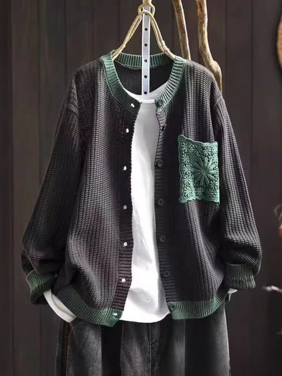 ALÉVANE | Cardigan Maille Gaufrée à Poches Sandrine
