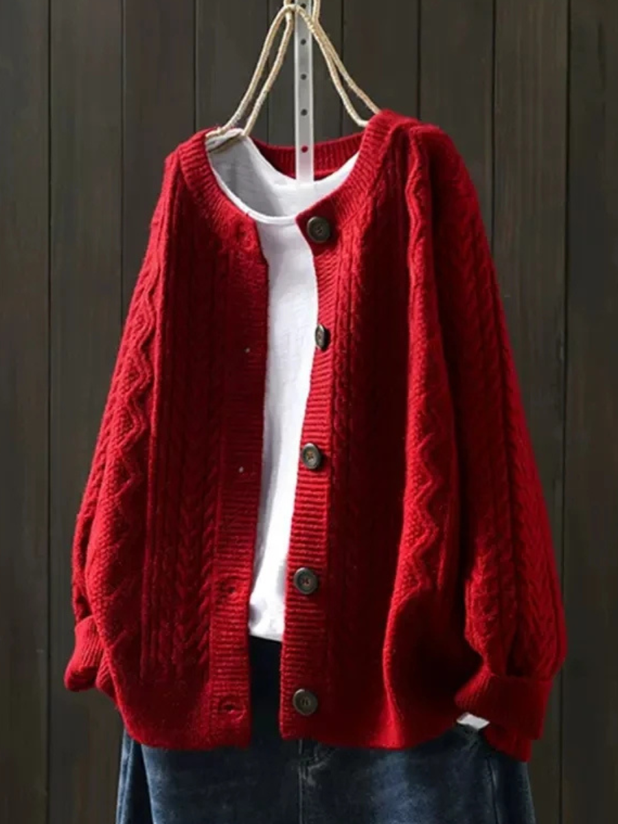ALÉVANE | Cardigan Torsades Col Rond Sophie