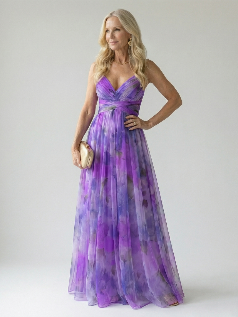 ALÉVANE | Robe Maxi à Enveloppe Douce Isel