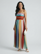 ALÉVANE | Robe Maxi à Rayures Légères Sereine