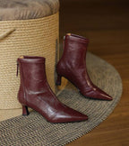 ALÉVANE | Bottines en cuir à talon élégant