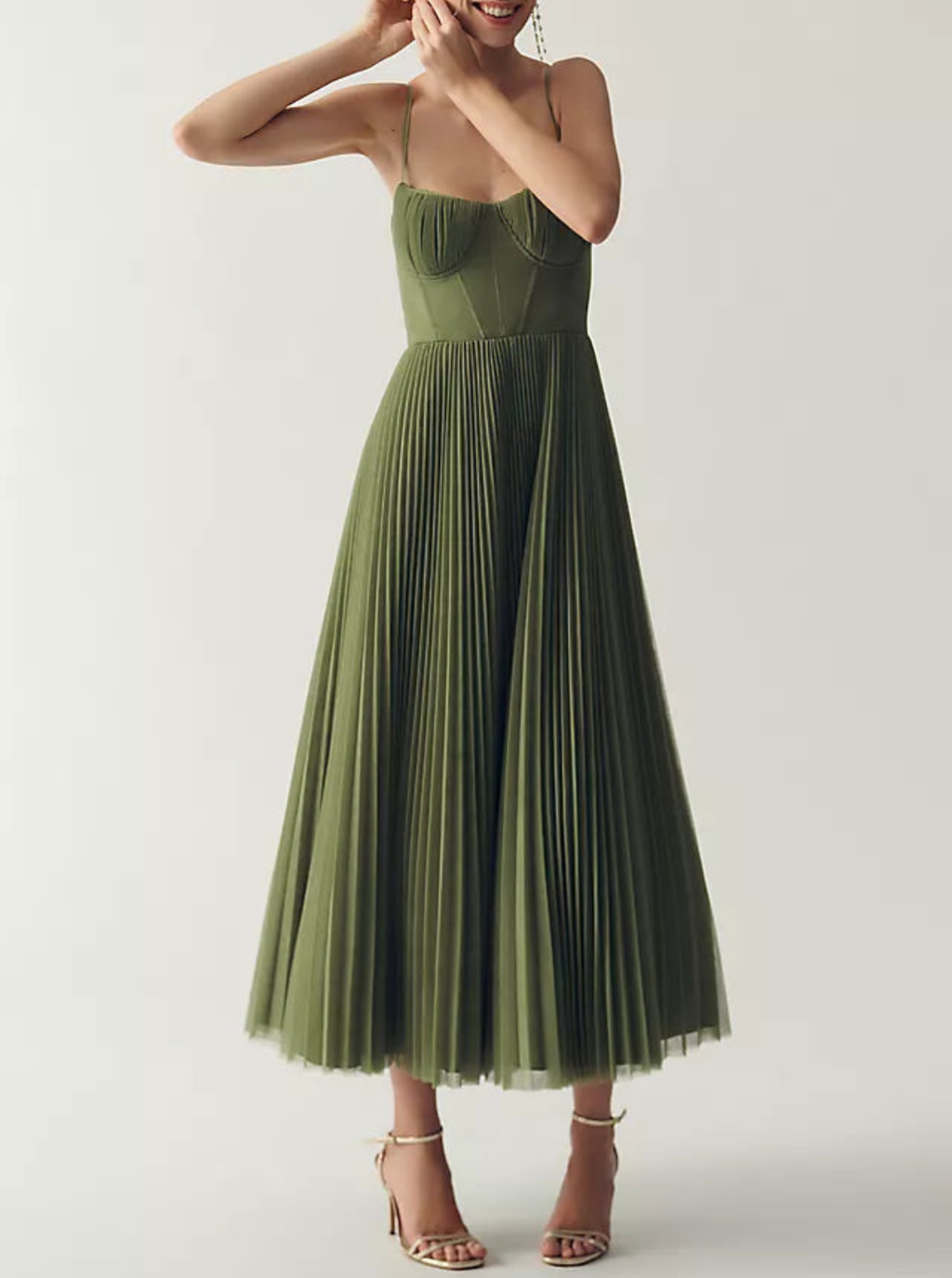 ALÉVANE | Robe en tulle drapée élégamment