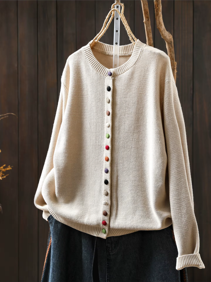 ALÉVANE | Cardigan Boutons Colorés Michèle