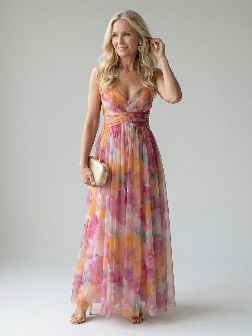 ALÉVANE | Robe Maxi à Enveloppe Douce Isel