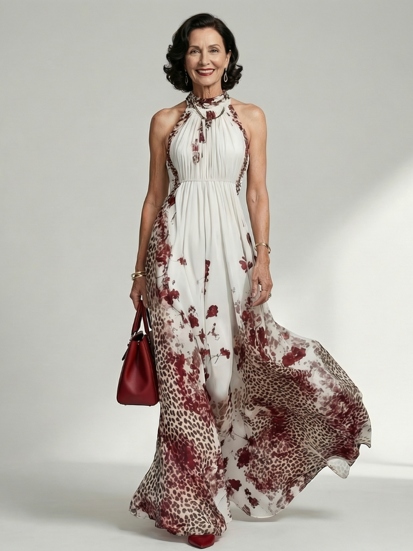 ALÉVANE | Robe Maxi Plissée Blanche Orlune