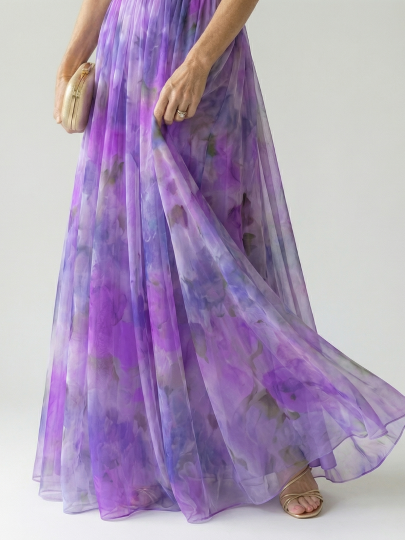 ALÉVANE | Robe Maxi à Enveloppe Douce Isel