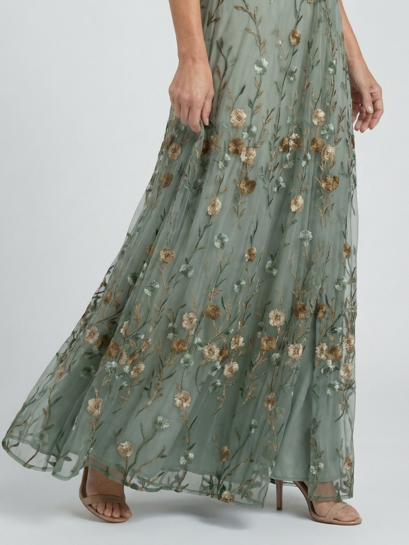 ALÉVANE | Robe Maxi Halter Bloom Flow Selora