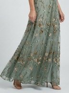 ALÉVANE | Robe Maxi Halter Bloom Flow Selora