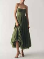 ALÉVANE | Robe en tulle drapée élégamment