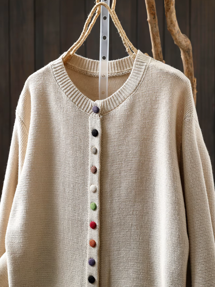 ALÉVANE | Cardigan Boutons Colorés Michèle