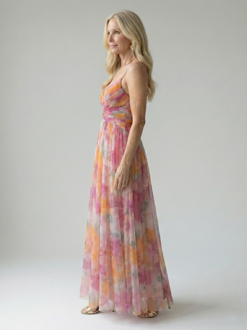 ALÉVANE | Robe Maxi à Enveloppe Douce Isel