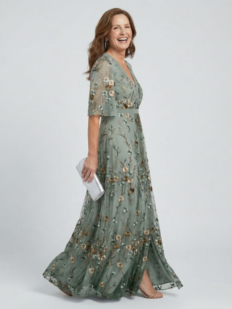 ALÉVANE | Robe Maxi Halter Bloom Flow Selora