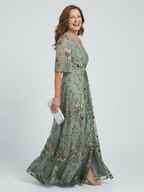 ALÉVANE | Robe Maxi Halter Bloom Flow Selora
