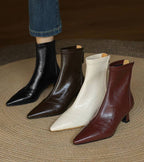 ALÉVANE | Bottines en cuir à talon élégant