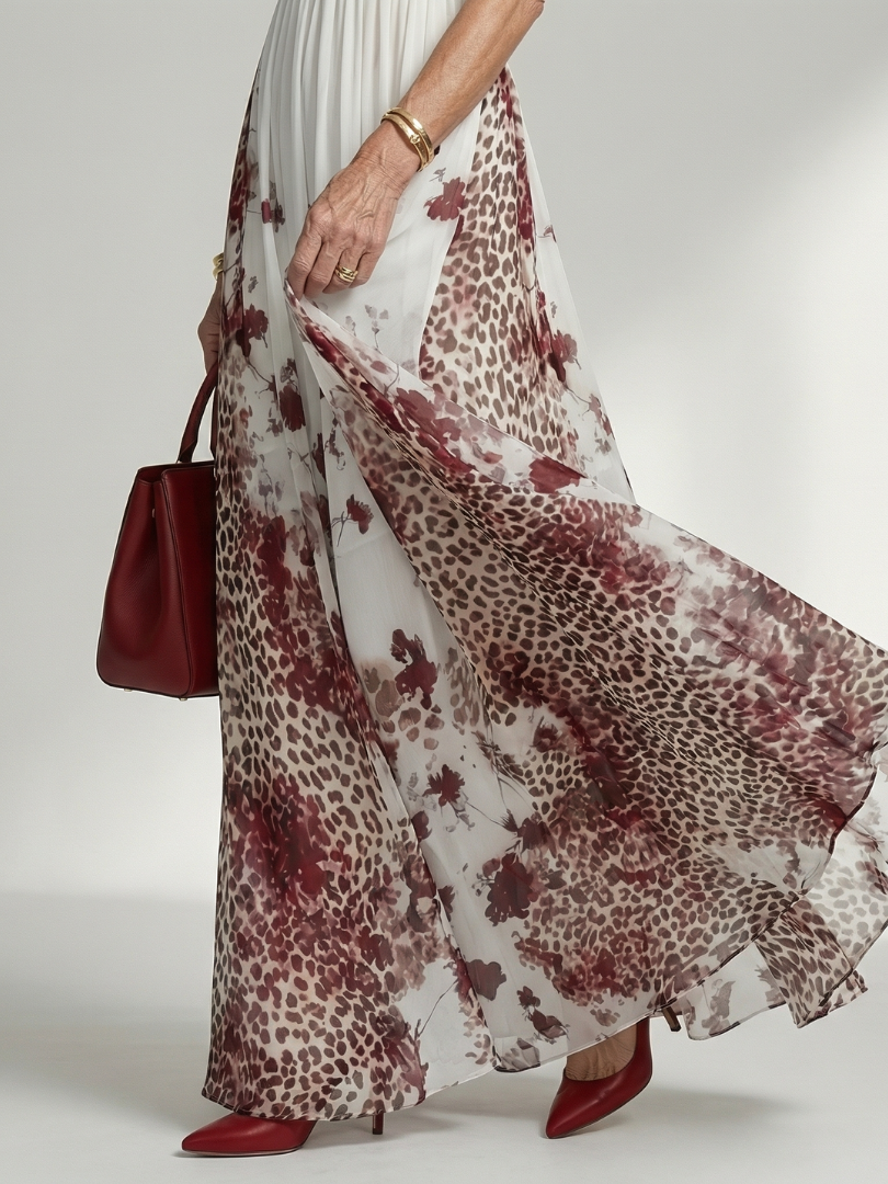 ALÉVANE | Robe Maxi Plissée Blanche Orlune