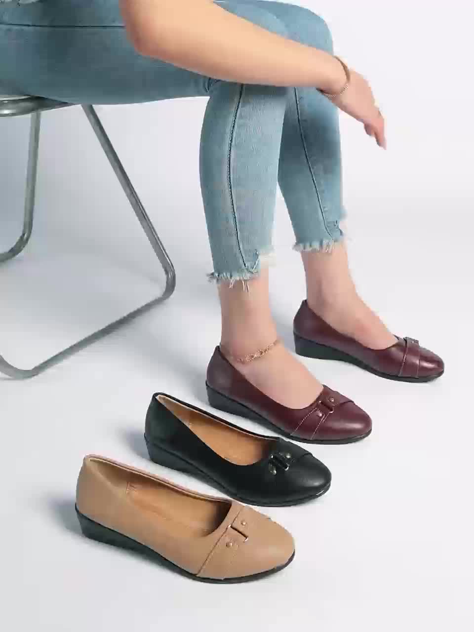 ALÉVANE | Ballerines Compensées Confort Aveline