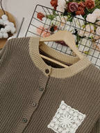 ALÉVANE | Cardigan Long Poche Dentelle Claire