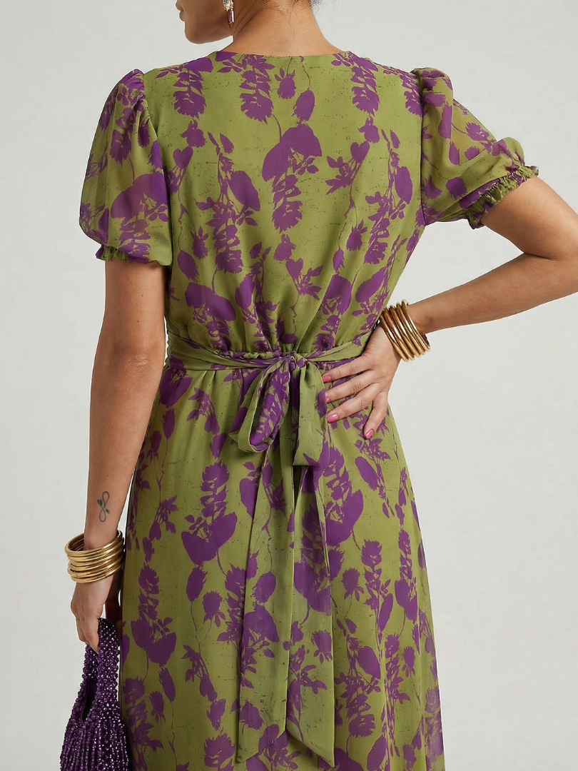 ALÉVANE | Robe Midi Florale Détendue Virel