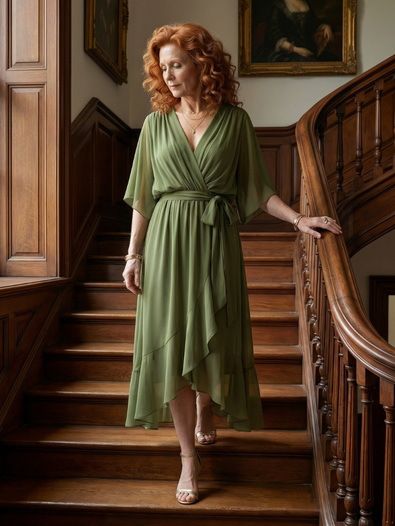 ALÉVANE | Robe Midi Drapée Elric