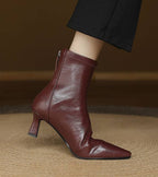 ALÉVANE | Bottines en cuir à talon élégant