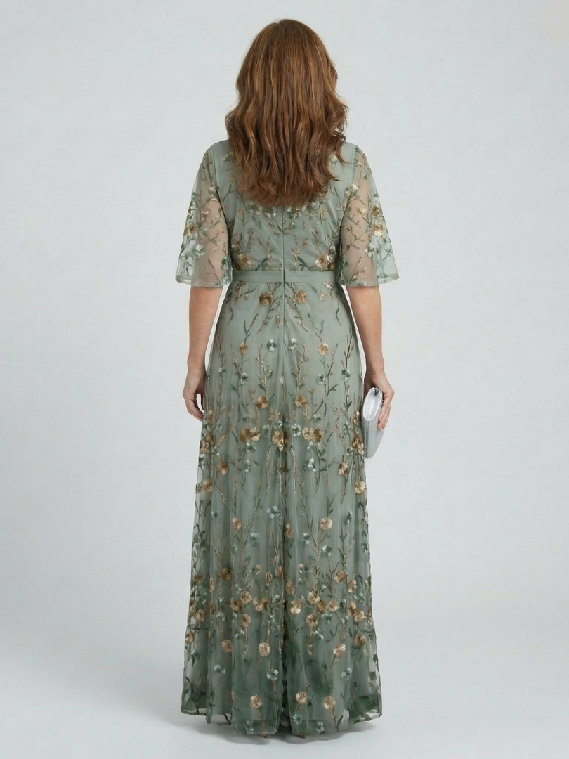 ALÉVANE | Robe Maxi Halter Bloom Flow Selora
