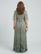 ALÉVANE | Robe Maxi Halter Bloom Flow Selora
