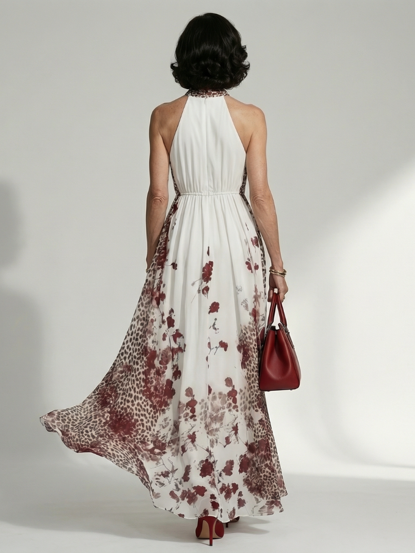 ALÉVANE | Robe Maxi Plissée Blanche Orlune