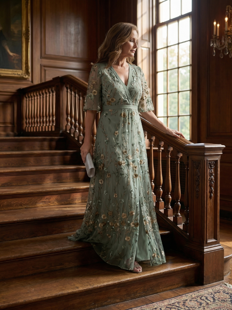 ALÉVANE | Robe Maxi Halter Bloom Flow Selora
