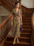 ALÉVANE | Robe Midi Florale Détendue Virel