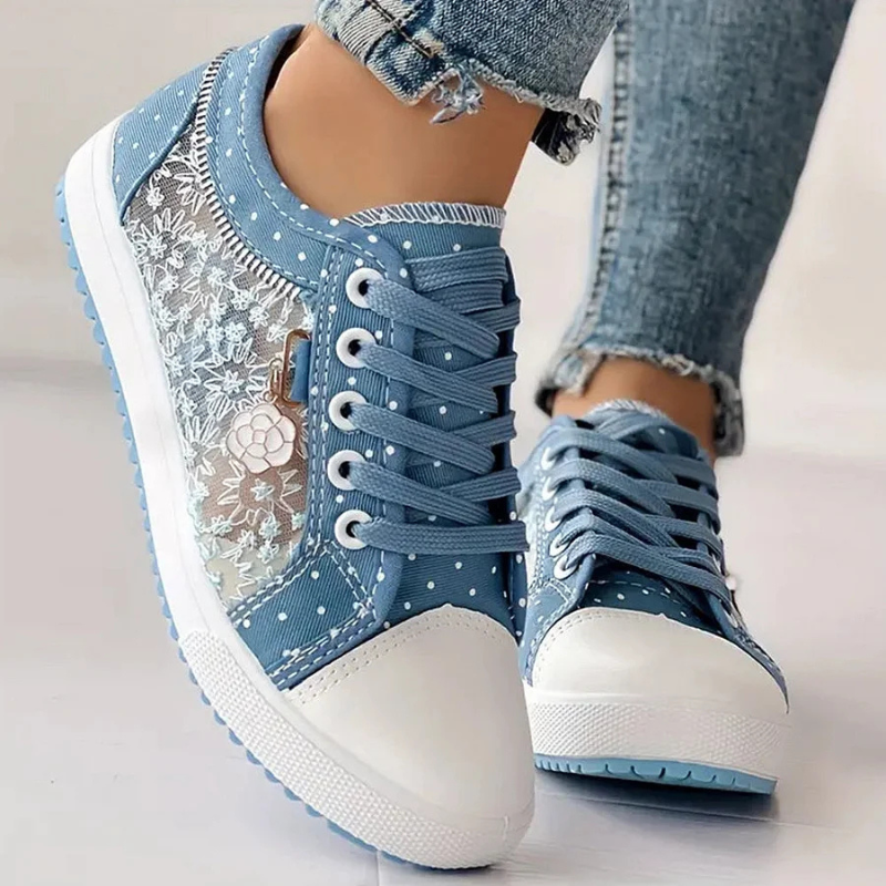 ALÉVANE | Baskets Élégantes en Dentelle