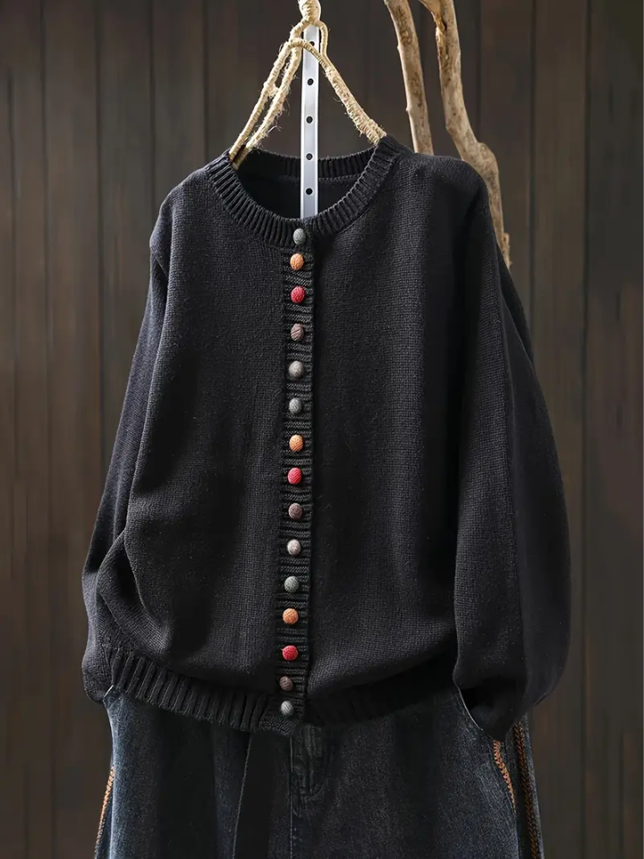 ALÉVANE | Cardigan Boutons Colorés Michèle