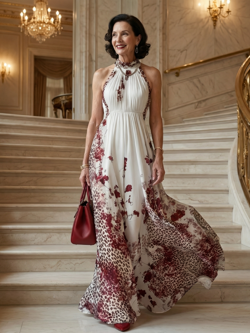 ALÉVANE | Robe Maxi Plissée Blanche Orlune