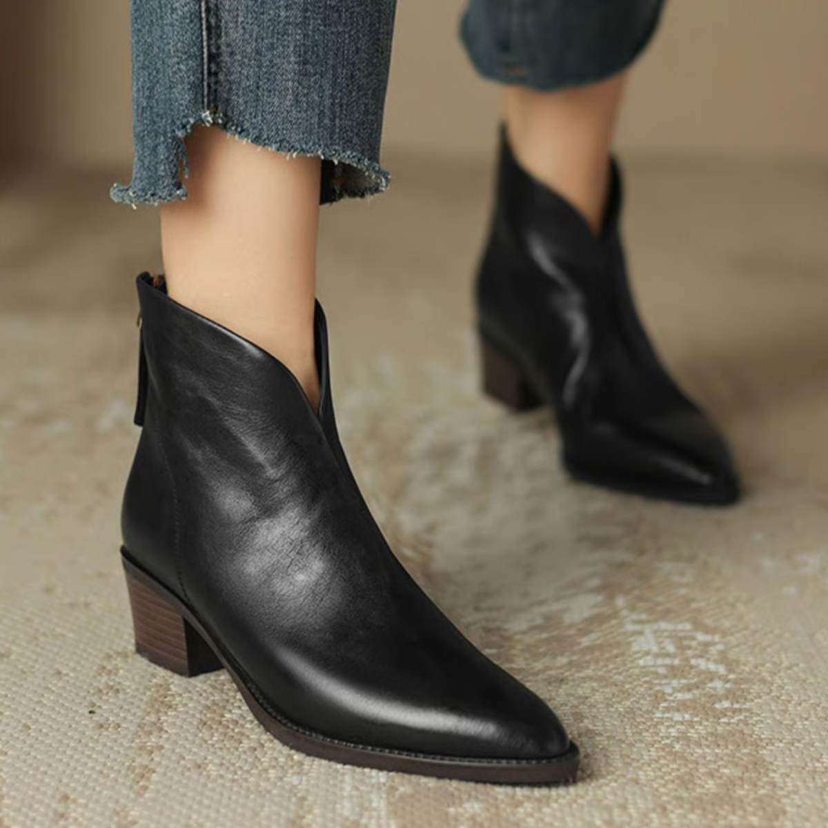 ALÉVANE | Bottines Élégantes en Cuir