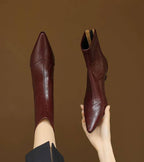 ALÉVANE | Bottines en cuir à talon élégant