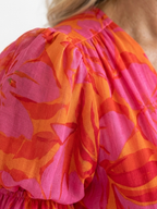 ALÉVANE | Robe Midi à Manches Bouffantes Willow