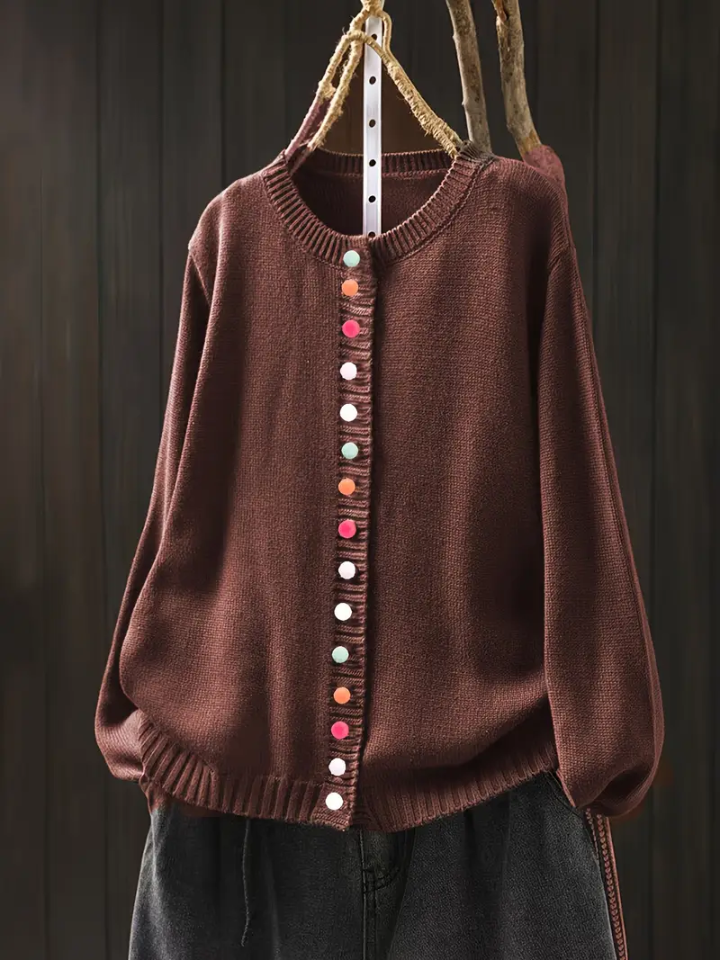 ALÉVANE | Cardigan Boutons Colorés Michèle