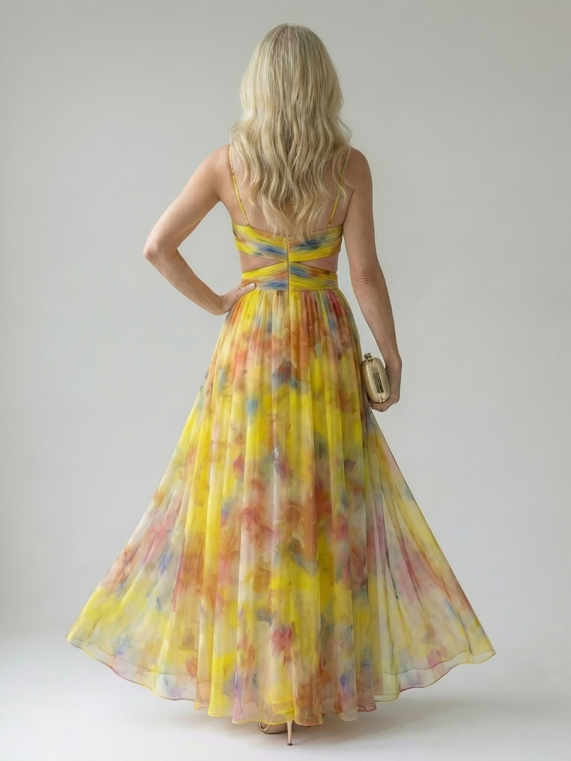 ALÉVANE | Robe Maxi à Enveloppe Douce Isel
