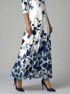 ALÉVANE | Robe Midi Croisée à Col Celine
